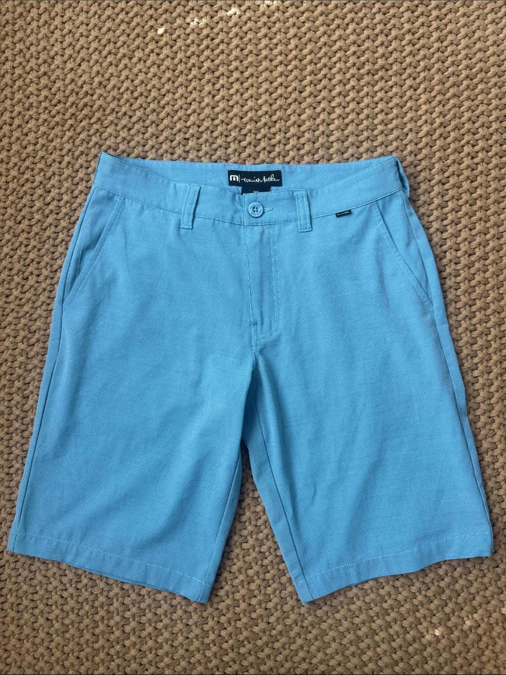 TravisMathew Men's Blue Golf Shorts Size 30 | Lightweight Stretch Athletic Short